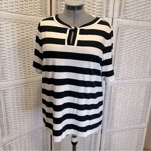 Talbots Twisted Keyhole Top 1X